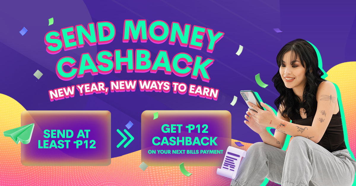 Get cashback on your bills payment when you send or receive money!